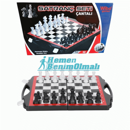 Wibo Çantalı Büyük Boy Satranç Takımı Okul Tipi Satranç Takımı