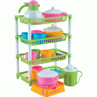 Oyuncak Çocuk Mutfak Dört Katlı Mutfak Seti