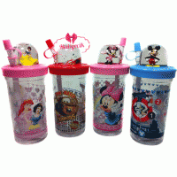 Kapaklı Pipetli Figürlü Bardak KapaklıLI PIPETLI FIGURLU BARDAK(Cars,Mickey,Min,Pre