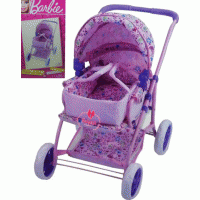 Barbie Oyuncak Bebek Arabası 