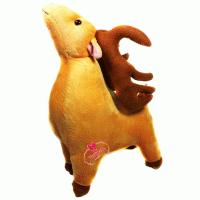 Vardem Peluş Dağ Keçisi 30 cm Gri - Oyuncak 