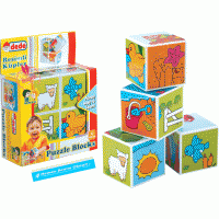Fen Resimli Küp Yapboz Oyuncak 4lü