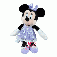 Minnie Çantalı Peluş Lila 25 cm