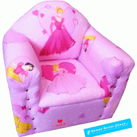 Ahşap Çocuk Koltuğu Mavi Etekli Kız Modeli Mevcuttur