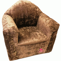 Ahşap Çocuk koltuğu - Kadife kaplamalı koltuk
