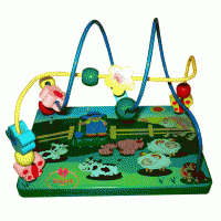 Ahşap Eğitici Labirent Beceri Geliştiren Oyunseti