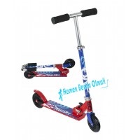 Neon Renkli Yeni Nesil Frenli Çelik Scooter 2016