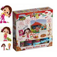 Niloya Pizza Hamur Set Eğitici Oyuncak Oyun Hamuru