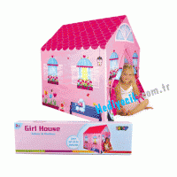 Oyuncak Çadır Ev-Pembe çadır Ev
