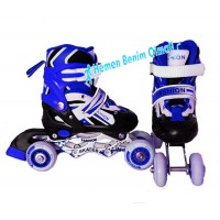 Paten Ayakkabı Çelik Ayarlanabilir Paten Mavi  30-33