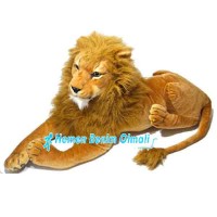 Peluş Aslan Yatan Yeleli Büyük Boy 108 Cm