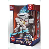 Robot Pilli Işıklı Sesli Disk Atan Savaşçı Robot