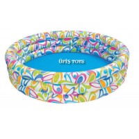 İntex 3 Halkalı Balık Desenli Çoçuk Havuzu 168x41