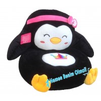 Oyuncak  Koltuk Penguen Kumaş Dolgulu Puf Koltuk