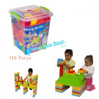 Enhoş 110 Parça Kutulu Blok Lego Zeka Oyunu