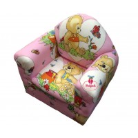 Çocuk Koltuğu Ahşap Ayıcık Desenli Bebek Çocuk Koltuğu