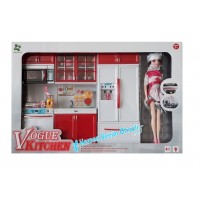 Oyuncak Mutfak Pilli  Kız Oyuncakları Bebekli set